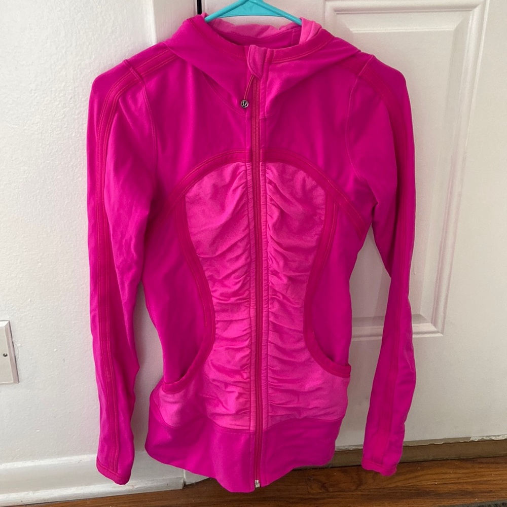 Pink Lululemon size 4 hooded jacket